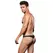Envy Microfiber Lowrise Zip Thong M/L Black - Comfort Fit Underwear