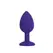 So Divine Bootylicious Medium Plug Purple Silicone with Jewel Ends