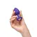So Divine Bootylicious Medium Plug Purple Silicone with Jewel Ends