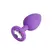 So Divine Sweet Sensation Small Plug Purple Silicone Jewel Base