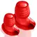 Oxballs Glowhole-1 Red Morph Small Plug with LED Light