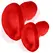 Oxballs Glowhole-1 Red Morph Small Plug with LED Light
