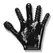 Oxballs Finger Glove Black - FLEX-TPR Textured Hand Gear Medium