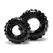 Oxballs Truckt Anatomical Dual-Fit Ring Set Black 2-Pack