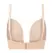 Bye Bra Ultra Plunge Bra Beige XL - Deep V-Cut, Multiway Straps