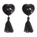 Bye Bra Tassel Adhesive Covers Black - Reusable One Size Festival Style