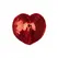 Bye Bra Heart Shaped Adhesive Covers Red One-Size Reusable