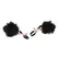 Sportsheets S&M Adjustable Puff Clamps with Soft Faux Fur - Black, 2 pcs