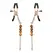 Sportsheets Amber Beaded Adjustable Nipple Clamps with Gold Chain