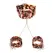 Sportsheets Amber Neck and Wrist Restraint Set, Adjustable, Gold Details