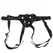 Sportsheets Vibrating Velvet Adjustable Strap-On Harness Black 152 cm