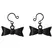 Sportsheets Sincerely Bow Tie Adjustable Nipple Jewelry, Black, 2 pcs
