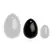La Gemmes Black Obsidian Stone Egg M - Natural Gemstone Wellness Tool 4x3cm