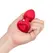 b-Vibe Heart Vibrating Remote Plug M/L Red - 15 Modes, Silicone, USB