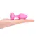 b-Vibe Vibrating Heart Plug S/M Pink - Remote Control, 15 Modes