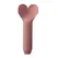 Je Joue Amour Pale Heart-Shaped Intimate Bullet, USB Rechargeable, Silicone