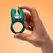 Fun Factory NOS Deep Sea Blue Vibrating Intimacy Ring, Dual Motors, Silicone