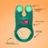 Fun Factory NOS Deep Sea Blue Vibrating Intimacy Ring, Dual Motors, Silicone