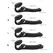 Strap-On-Me Multi Orgasm Black L - Bendable System, 3 Motors, Remote