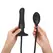 Strap-On-Me Inflatable Plug Black - Adjustable Size, Liquid Silicone
