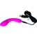 Swan Mini Swan Wand Vibrating Massager, Compact, Silicone, USB, Pink