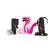 Swan Mini Swan Wand Vibrating Massager, Compact, Silicone, USB, Pink