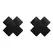 Bye Bra X Nipple Covers Black One-Size - Hypoallergenic, 3 Pairs