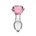 Pillow Talk Rosy Glass Plug Pink Rose Base + Bonus PowerBullet Set
