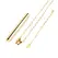 Le Wand Vibrating Necklace Gold - Elegant Jewelry & 8-Mode Baton, 26'' Chain
