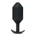b-Vibe Snug Plug 7 Black 600g Weighted Silicone Anal Model XL