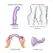 Strap-On-Me Dildo Plug P&G Metallic Lilac M - Liquid Silicone, Ergonomic