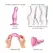 Strap-On-Me Dildo Plug Curvy Metallic Sugar Pink M - Liquid Silicone, Suction Cup