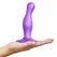 Strap-On-Me Dildo Plug Curvy Metallic Purple S - Liquid Silicone, Suction Cup