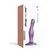 Strap-On-Me Dildo Plug Curvy Metallic Purple S - Liquid Silicone, Suction Cup