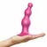Strap-On-Me Plug Beads Metallic Raspberry Pink S - Liquid Silicone, 3-Step Design