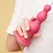 Strap-On-Me Plug Beads Metallic Raspberry Pink S - Liquid Silicone, 3-Step Design