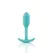 b-Vibe Snug Plug 1 Mint - Weighted Silicone Anal Plug, 2x9.4cm
