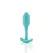 b-Vibe Snug Plug 1 Mint - Weighted Silicone Anal Plug, 2x9.4cm