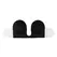 Bye Bra Seamless U-Style Bra A Cup Black - Strapless & Backless Fit