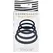 Sportsheets Merge Collection Navy Rubber O-Ring Set 4 Sizes