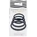 Sportsheets Merge Collection Navy Rubber O-Ring Set 4 Sizes