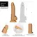 BMS Naked Addiction Dual Density Model 20cm Caramel Silicone System