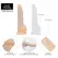 BMS Factory Naked Addiction Dual Density Model 20cm Vanilla Silicone