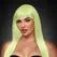 Pleasure Wigs Amber White Glow in the Dark Synthetic Wig, Medium Length