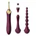 ZALO Bess 2 Velvet Purple Intimate Massager with Attachments, Heating
