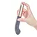 Love Not War Liebe Grey - Flexible G-Spot Massager, Waterproof, Silicone