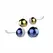 Nalone Yany Pelvic Floor Training Balls Set, Silicone, Blue/Gold, 283g