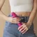 Strap-On-Me Sliding Skin Silicone Model Fuchsia L - Dual Density, Flexible