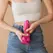 Strap-On-Me Sliding Skin Silicone Model Fuchsia L - Dual Density, Flexible
