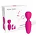 Nomi Tang Pocket Wand Hot Pink Compact Vibrating Massager Set